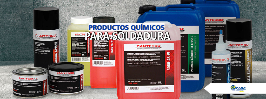 Productos químicos para soldadura.